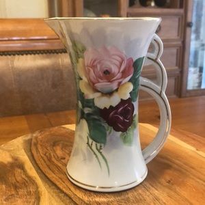 Vintage hand painted pitcher Japan